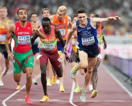 Great Britain's Wightman Just Loses Out on Gold as Portuguese Isaac Nader Wins Dramatic 1500m Win